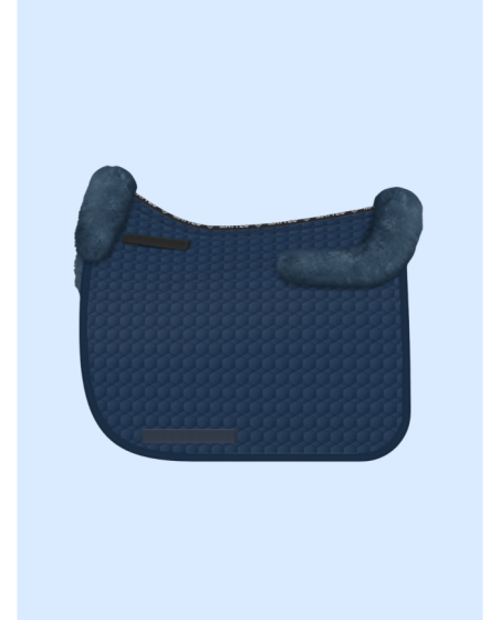 Mattes - Tapis dressage taille L bleu avec mouton