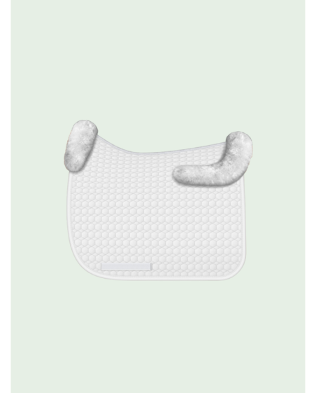 Mattes - Tapis dressage blanc avec mouton