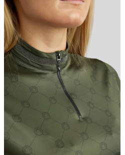 MONTAR - Polo manches longues Moavina Mine Green