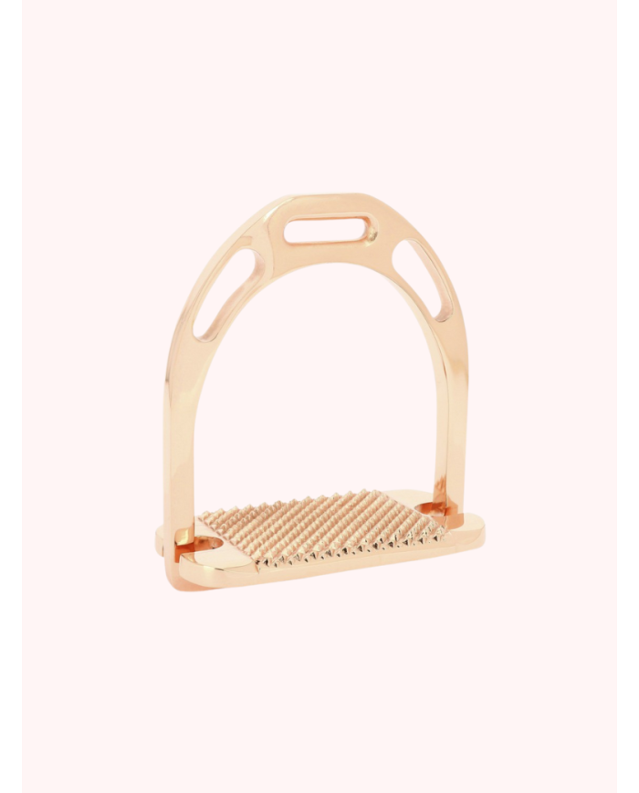 étriers alu plancher large rose gold