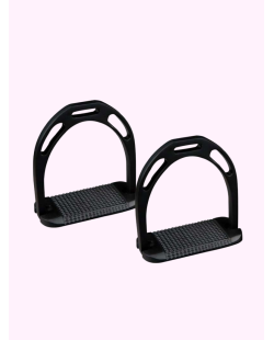 ZALDI - Etriers alu plancher large Noir mat