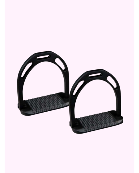 ZALDI - Etriers alu plancher large Noir mat