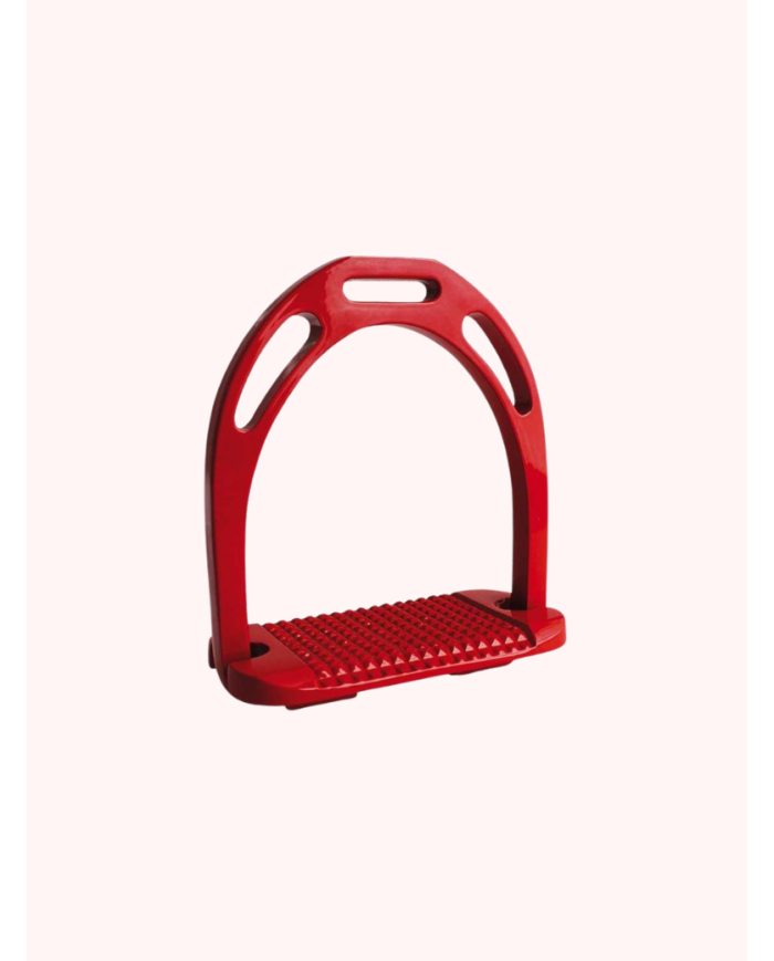 Etriers alu plancher large Rouge