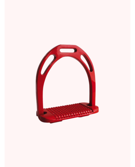 Etriers alu plancher large Rouge