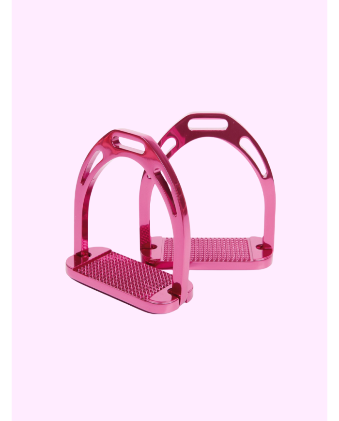 Etriers alu plancher large Fuchsia
