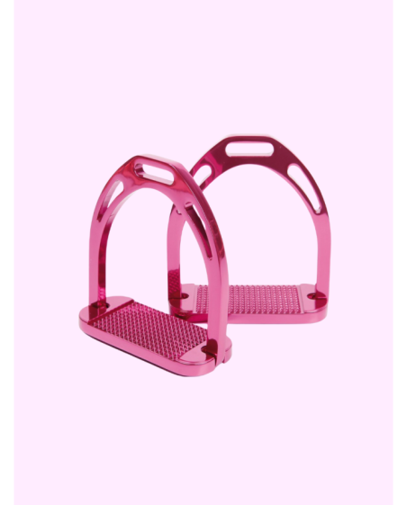 Etriers alu plancher large Fuchsia