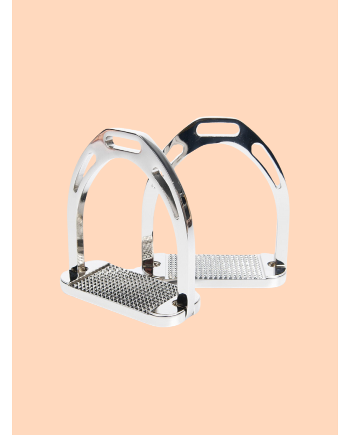 Etriers alu plancher large Argenté