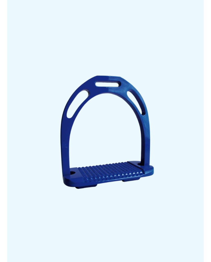 Etriers alu plancher large Bleu