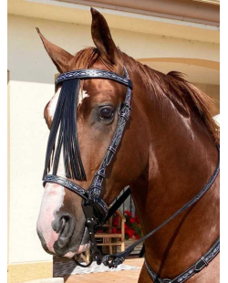 Bridon Filigrané Artisanal noire et blanc