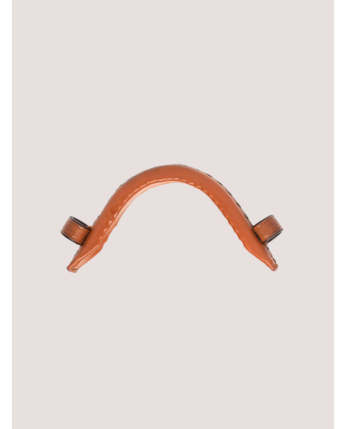 Serreta simple en cuir noisette