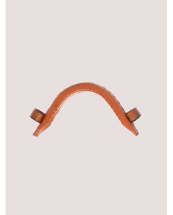 Serreta simple en cuir noisette