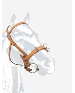 Caveçon cuir avec ou sans mors