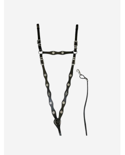 Collier de chasse portugais Cortesia ECO de Marjoman noir boucles chromées