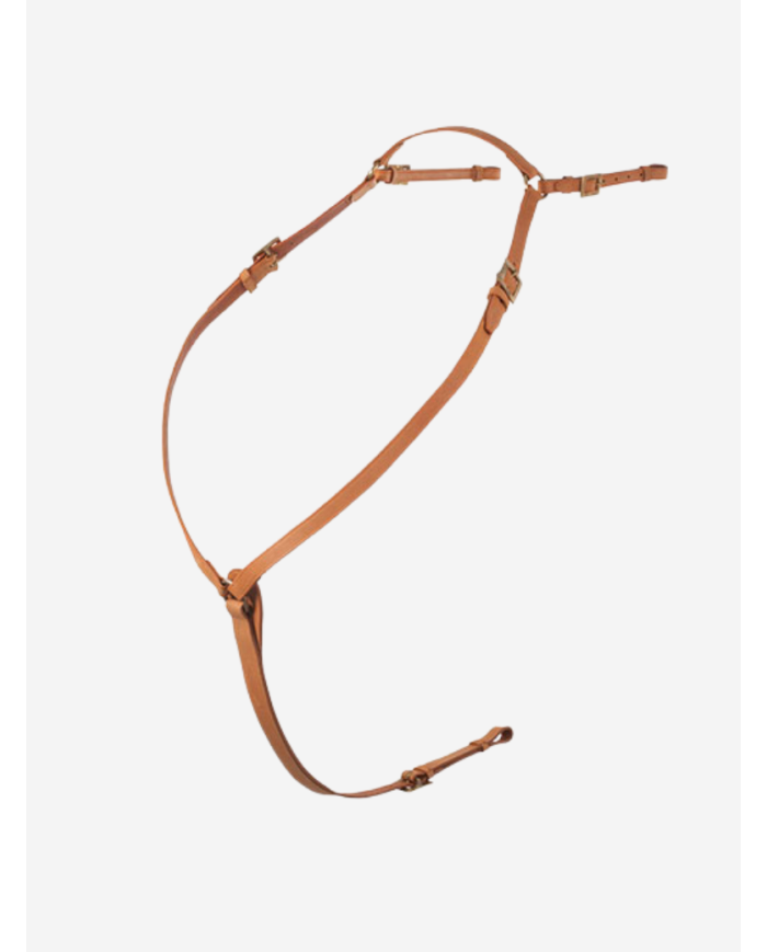 Collier de chasse portugais boucle rectangle ECO noisette