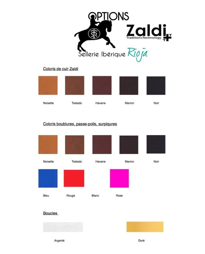 Selle portugaise ZALDI modèle LUSO DELUXE