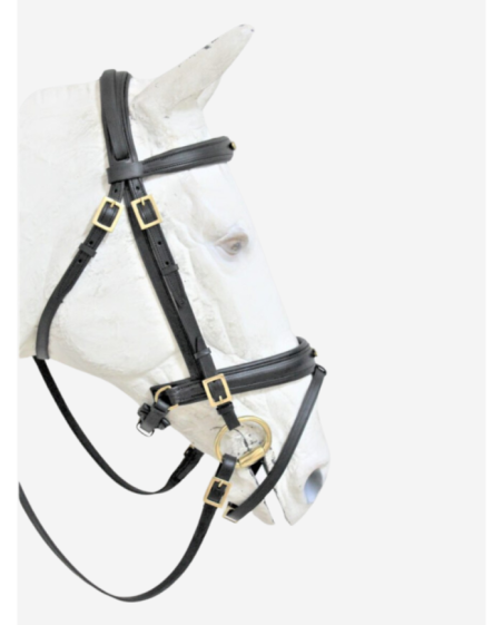 Bridon portugais pull-back ornement et doublure AMARANTE