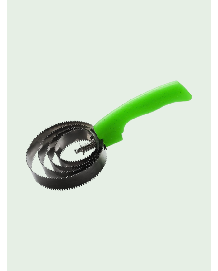 Etrille métallique ronde fluo pailleté vert