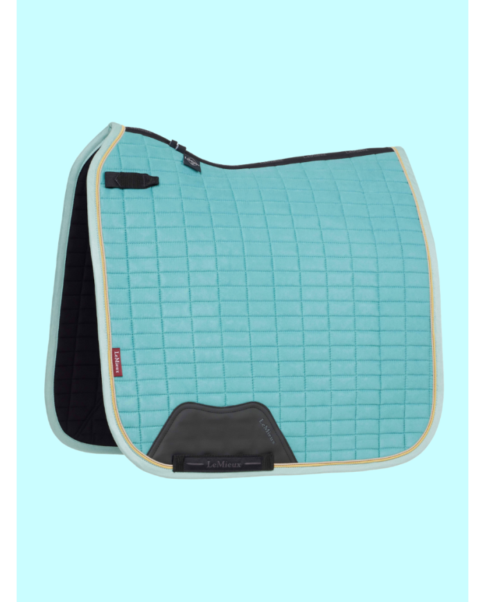LE MIEUX - Tapis Dressage Square en suédine Lagoon Noyau