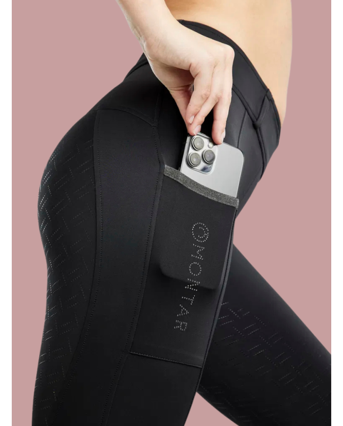 MONTAR - Legging d'équitation MoGloria Pull-on Black full grip