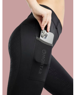 MONTAR - Legging d'équitation MoGloria Pull-on Black full grip