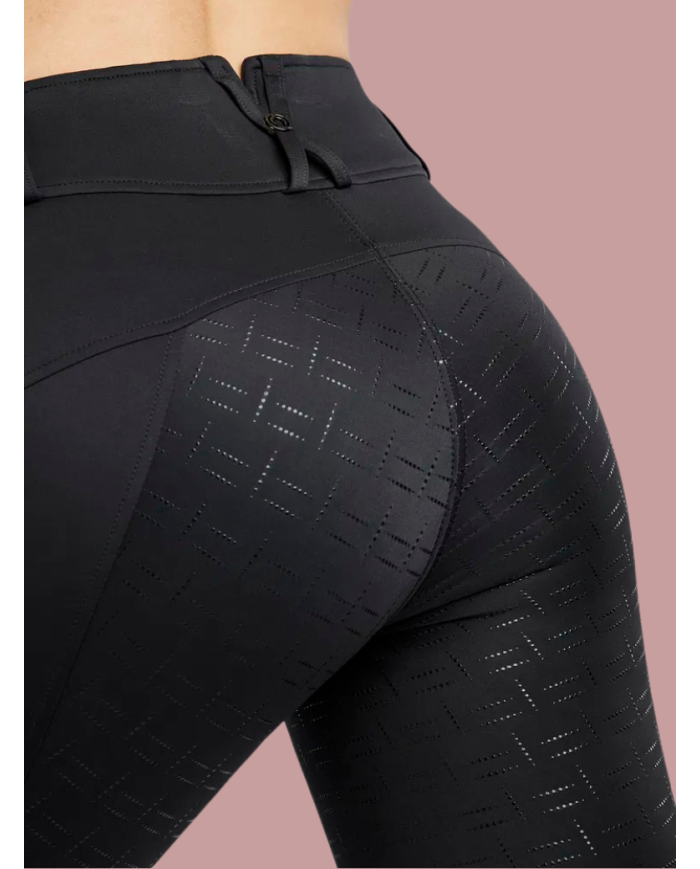 MONTAR - Legging d'équitation MoGloria Pull-on Black full grip