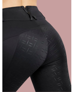 MONTAR - Legging d'équitation MoGloria Pull-on Black full grip