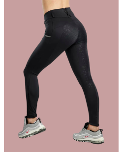 MONTAR - Legging d'équitation MoGloria Pull-on Black full grip