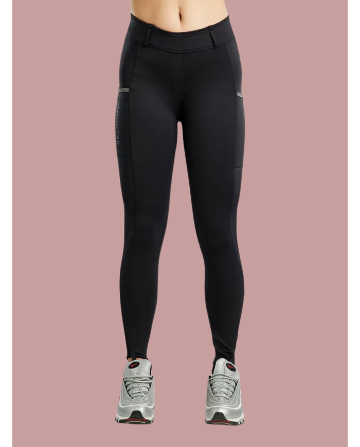 MONTAR - Legging d'équitation MoGloria Pull-on Black full grip