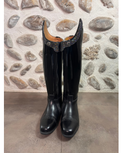 Bottes CELERIS passage noir vernis coquée 38