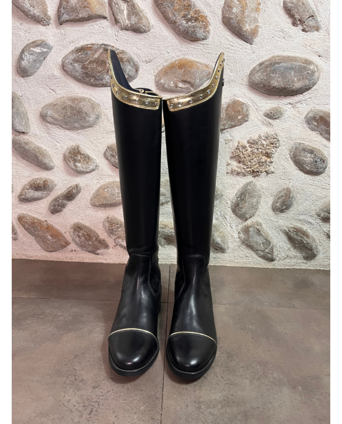 Bottes GALLORS Laurel noir et or 39