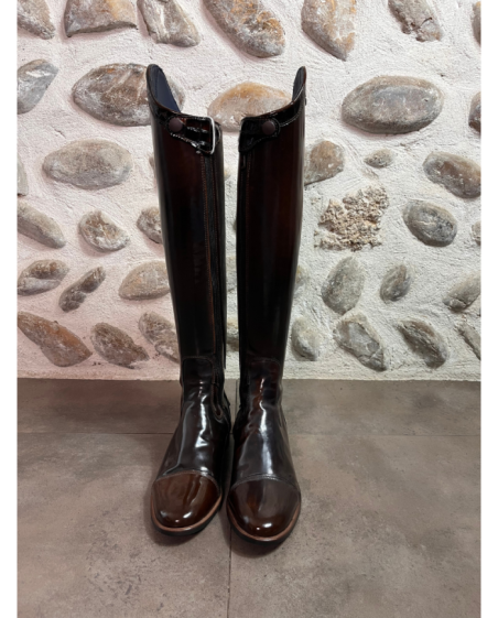 Bottes GALLORS Novel marron vernis 39