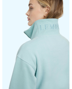 LE MIEUX - Pull-over à col zippé Keira Aqua