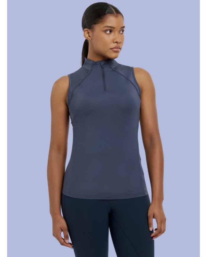 LE MIEUX - Maillot de corps sans manches en mesh Maria Dusk Blue