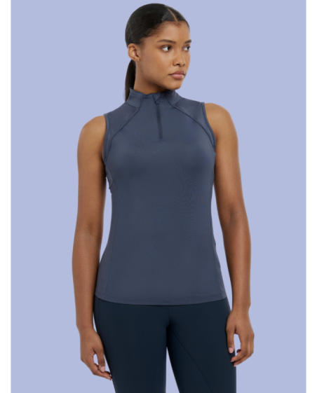 LE MIEUX - Maillot de corps sans manches en mesh Maria Dusk Blue