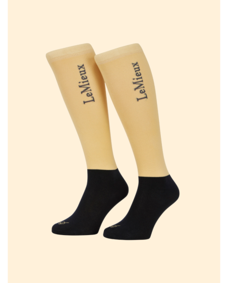 LE MIEUX - Lot de 2 paires de chaussettes Compétition Mimosa