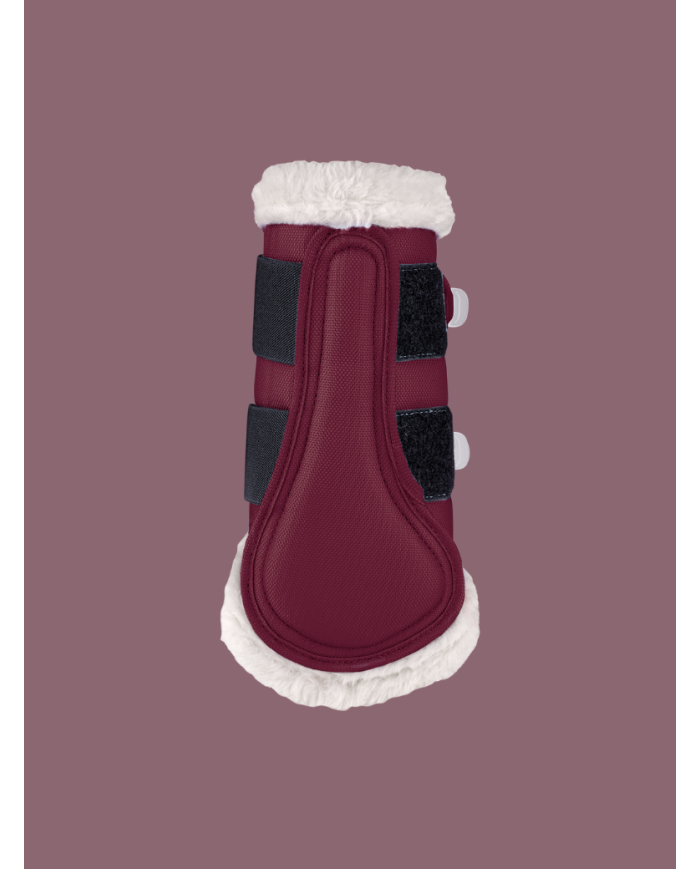 WALDHAUSEN - Guêtres de dressage Comfort Light rouge velouté