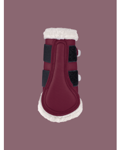 WALDHAUSEN - Guêtres de dressage Comfort Light rouge velouté