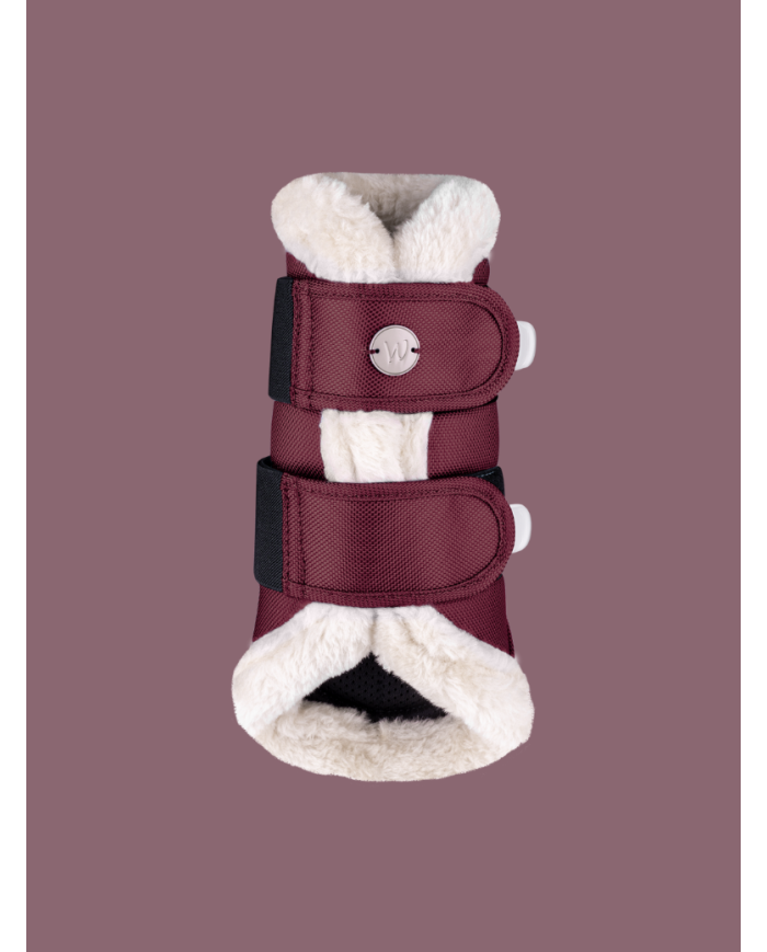 WALDHAUSEN - Guêtres de dressage Comfort Light rouge velouté