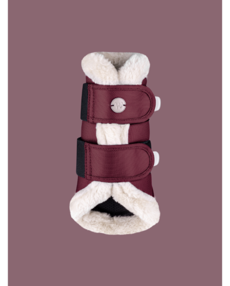 WALDHAUSEN - Guêtres de dressage Comfort Light rouge velouté