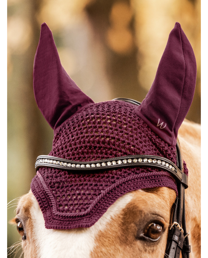 WALDHAUSEN - Bonnet anti-mouches basic rouge velouté