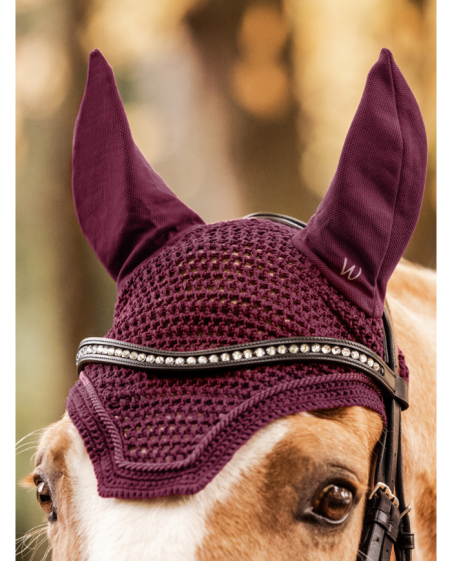 WALDHAUSEN - Bonnet anti-mouches basic rouge velouté