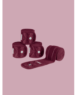 WALDHAUSEN - Bandes de polos Rom rouge velouté