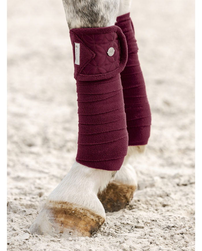 WALDHAUSEN - Bandes de polos Rom rouge velouté