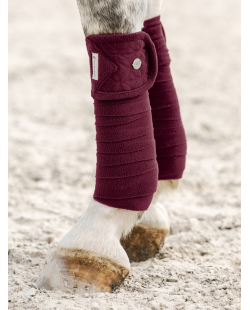 WALDHAUSEN - Bandes de polos Rom rouge velouté