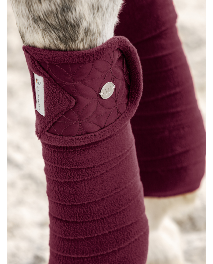 WALDHAUSEN - Bandes de polos Rom rouge velouté