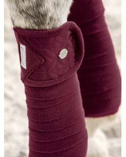 WALDHAUSEN - Bandes de polos Rom rouge velouté