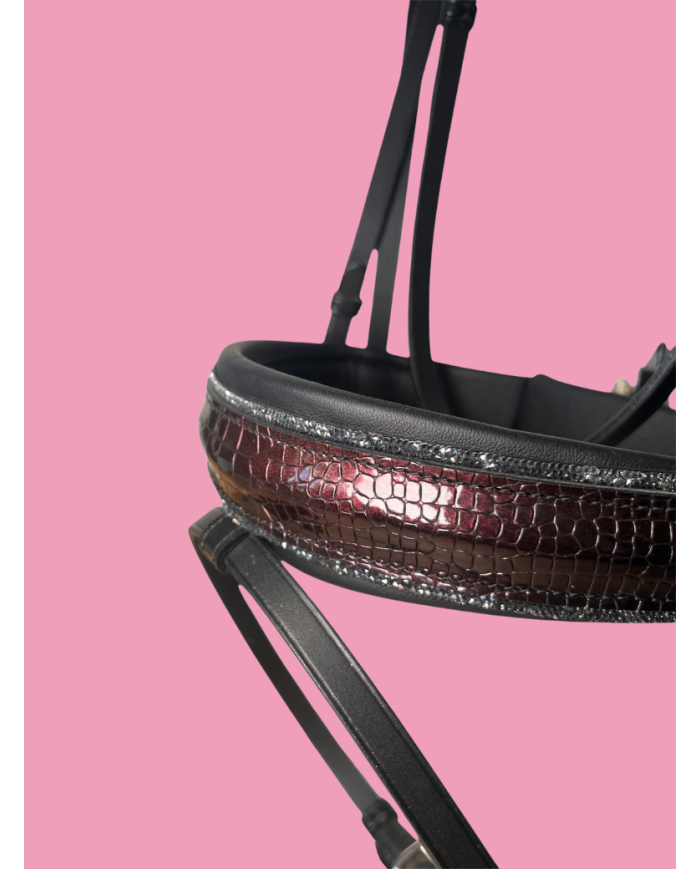 OTTO SCHUMACHER - Bridon Confort XS noir et bordeaux en stock