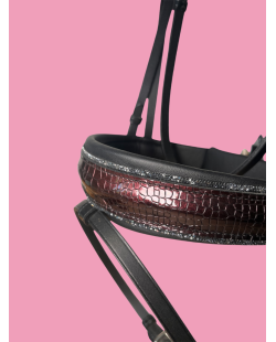OTTO SCHUMACHER - Bridon Confort XS noir et bordeaux en stock