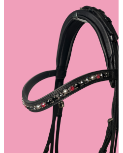 OTTO SCHUMACHER - Bridon Confort XS noir et bordeaux en stock