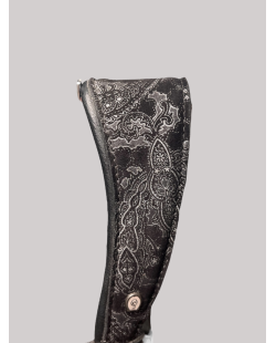 OTTO SCHUMACHER - Bridon Tokyo noir motif fleuri et cristaux en stock